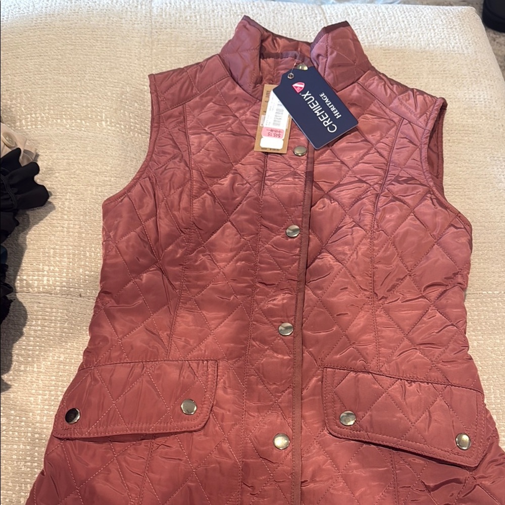 Pink Quilted Daniel Cremioux Vest.